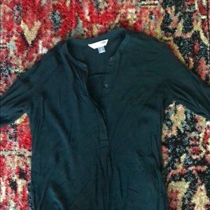 Women’s green / blue tunic blouse